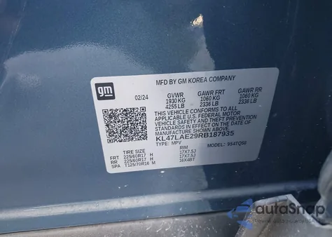 2024 Buick Envista Preferred Fwd from USA, damaged, VIN KL47LAE29RB187935